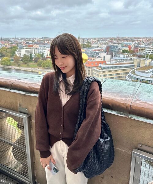MAYVERU(メイバーユー)の「Dore wool cardigan _ Brown(カーディガン/ボレロ・レディース・その他・FREE)」の15枚目の写真