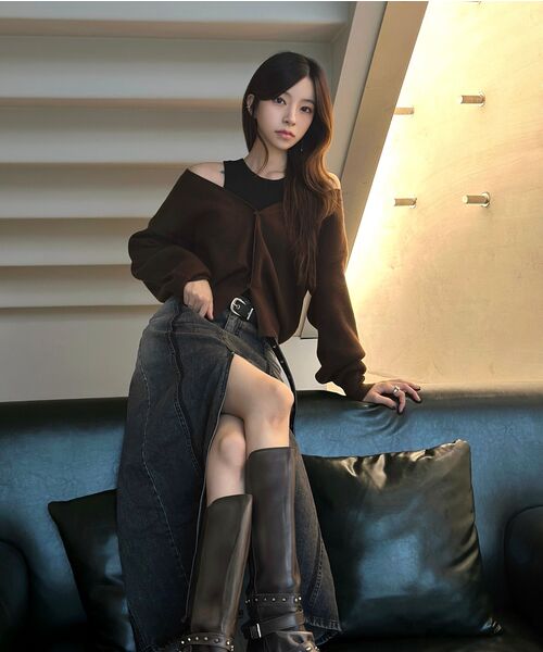 MAYVERU(メイバーユー)の「Dore wool cardigan _ Brown(カーディガン/ボレロ・レディース・その他・FREE)」の16枚目の写真