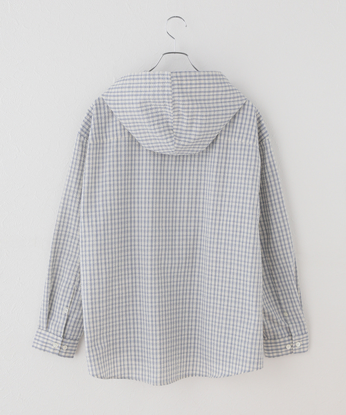 DUNST/ダンスト】 UNISEX CLASSIC HOODED SHIRT（シャツ/ブラウス