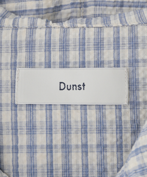 DUNST(ダンスト)の「【DUNST/ダンスト】 UNISEX CLASSIC HOODED SHIRT(シャツ/ブラウス・レディース・ホワイト/ブルー・MEDIUM)」の7枚目の写真