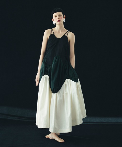 OMMO（オーエムエムオー）の「SWELL GATHER CAMI OP（ワンピース・レディース・レッド/マルチ・38/36）」の21枚目の写真