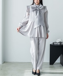 mili an deni（ミリアンデニ）の「リボンタイウェストタックセットアップ（セットアップ）」