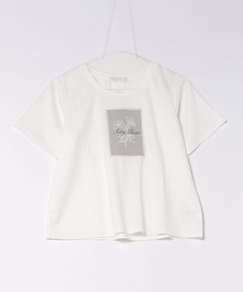 12Twelve Agenda(トゥエルブ アジェンダ)の「メッシュ風フラワープリントTシャツ(Tシャツ/カットソー・レディース・ベージュ/グレー・M)」の18枚目の写真