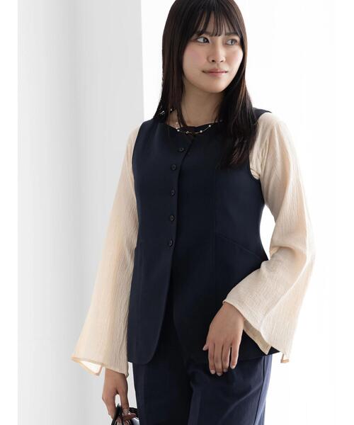 セール】スクエアネックジレ【AOYAMA FASHION ASSOCIATION × Té chichi