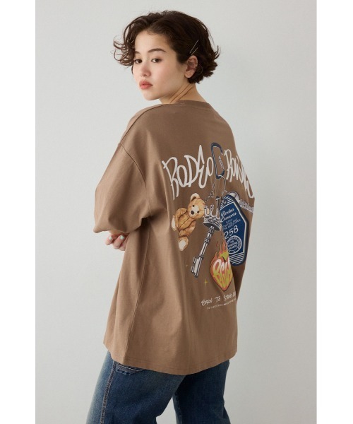 RODEO CROWNS WIDE BOWL(ロデオクラウンズワイドボウル)の「Key Ring Tシャツ(Tシャツ/カットソー・レディース・ブラック/ライトピンク/オフホワイト/ライトブラウン・MEDIUM/LARGE)」の17枚目の写真