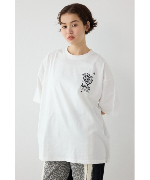 RODEO CROWNS WIDE BOWL(ロデオクラウンズワイドボウル)の「Key Ring Tシャツ(Tシャツ/カットソー・レディース・ブラック/ライトピンク/オフホワイト/ライトブラウン・MEDIUM/LARGE)」の5枚目の写真