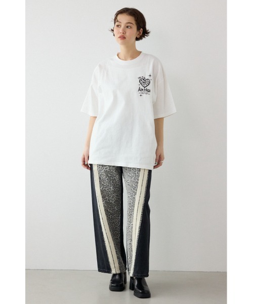 RODEO CROWNS WIDE BOWL(ロデオクラウンズワイドボウル)の「Key Ring Tシャツ(Tシャツ/カットソー・レディース・ブラック/ライトピンク/オフホワイト/ライトブラウン・MEDIUM/LARGE)」の6枚目の写真