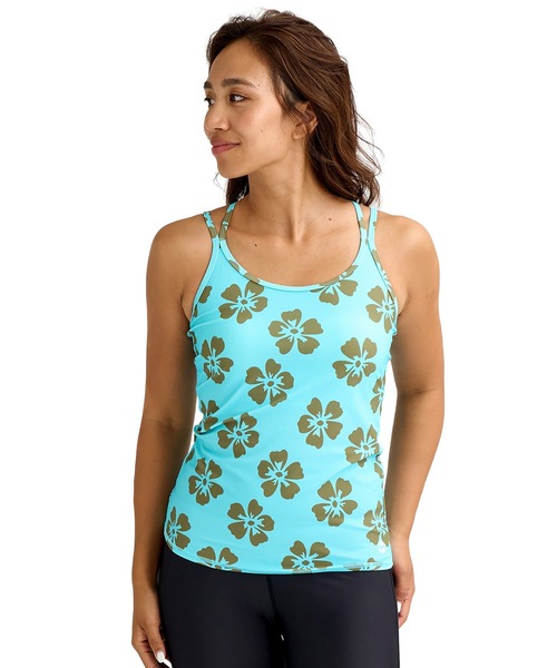 BILLABONG(ビラボン)の「BILLABONG/ビラボン タンクトップ UVカット 吸水速乾 セットアップ対応 BG013881 UT(タンクトップ・レディース・ブラック×ホワイト/アクア/ブラック・M/L)」の3枚目の写真