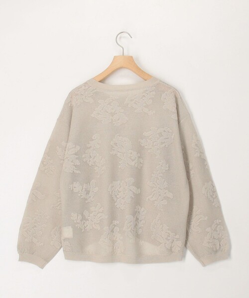 MICO COULIER（ミコクリエ）の「透かし編み花柄プルオーバーニット（ニット/セーター・レディース・ラベンダー/オフホワイト/ライトグレー・38）」の4枚目の写真