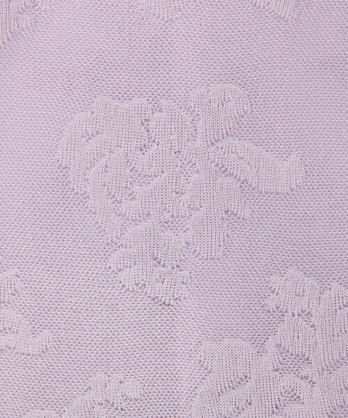 MICO COULIER（ミコクリエ）の「透かし編み花柄プルオーバーニット（ニット/セーター・レディース・ラベンダー/オフホワイト/ライトグレー・38）」の13枚目の写真