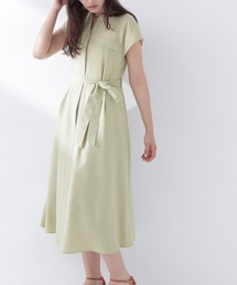 NATURAL BEAUTY BASIC | ◇スキッパーポケットシャツワンピース(シャツワンピース)