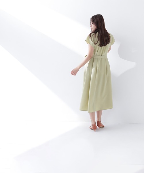 NATURAL BEAUTY BASIC（ナチュラルビューティーベーシック）の「◇スキッパーポケットシャツワンピース（シャツワンピース・レディース・ライトグリーン/ベージュ/チャコールグレー・MEDIUM/P/S）」の22枚目の写真