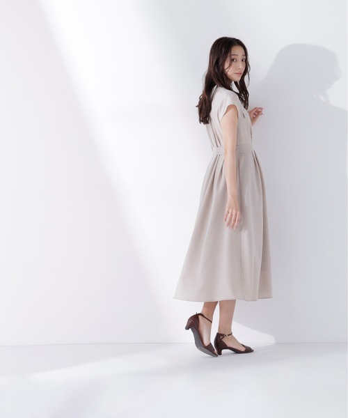 NATURAL BEAUTY BASIC（ナチュラルビューティーベーシック）の「◇スキッパーポケットシャツワンピース（シャツワンピース・レディース・ライトグリーン/ベージュ/チャコールグレー・MEDIUM/P/S）」の13枚目の写真