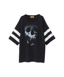 HYSTERIC GLAMOUR | SKULL BERRY オーバーサイズ五分袖Tシャツ(Tシャツ/カットソー)