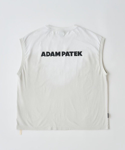 ADAM PATEK(アダムパテック)の「mta610-basic logo aging sleeveless ノースリーブ(AP2614026)(Tシャツ/カットソー・メンズ・ブラック/グリーン/ピンク/ホワイト・1/2)」の1枚目の写真