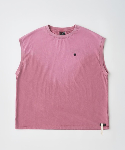 ADAM PATEK(アダムパテック)の「mta610-basic logo aging sleeveless ノースリーブ(AP2614026)(Tシャツ/カットソー・メンズ・ブラック/グリーン/ピンク/ホワイト・1/2)」の5枚目の写真