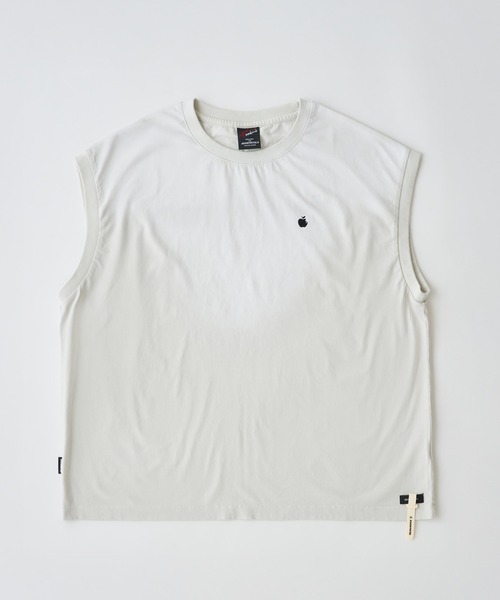 ADAM PATEK(アダムパテック)の「mta610-basic logo aging sleeveless ノースリーブ(AP2614026)(Tシャツ/カットソー・メンズ・ブラック/グリーン/ピンク/ホワイト・1/2)」の6枚目の写真
