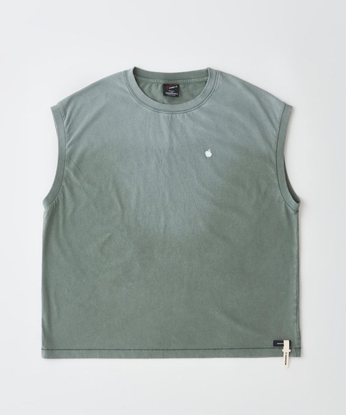 ADAM PATEK(アダムパテック)の「mta610-basic logo aging sleeveless ノースリーブ(AP2614026)(Tシャツ/カットソー・メンズ・ブラック/グリーン/ピンク/ホワイト・1/2)」の7枚目の写真