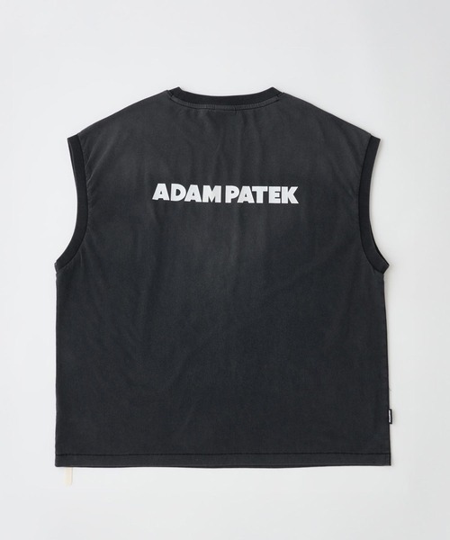 ADAM PATEK(アダムパテック)の「mta610-basic logo aging sleeveless ノースリーブ(AP2614026)(Tシャツ/カットソー・メンズ・ブラック/グリーン/ピンク/ホワイト・1/2)」の8枚目の写真