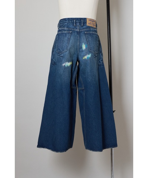 SHINYAKOZUKA（シンヤコヅカ）の「DAMAGED ORDINARY CITY EGG BAGGY(ISSUE#7)（デニムパンツ・メンズ・インディゴブルー/ブラック・X-SMALL/SMALL）」の3枚目の写真