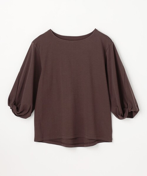 ANY(エニィ)の「【WEB限定】シルケットスムースツイストスリーブカットソー(Tシャツ/カットソー・レディース・ピンク系/ホワイト系/ダークブラウン系/グレー系・MEDIUM/LARGE)」の8枚目の写真