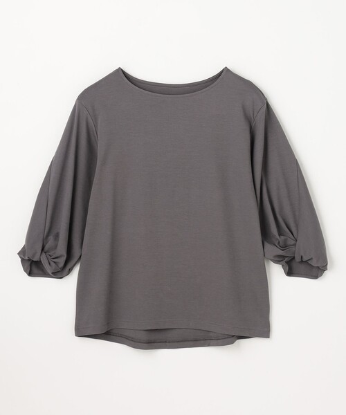 ANY(エニィ)の「【WEB限定】シルケットスムースツイストスリーブカットソー(Tシャツ/カットソー・レディース・ピンク系/ホワイト系/ダークブラウン系/グレー系・MEDIUM/LARGE)」の10枚目の写真