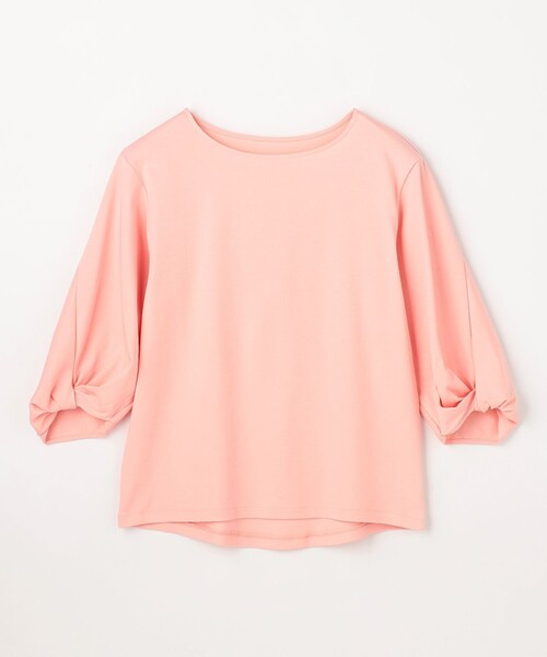 ANY(エニィ)の「【WEB限定】シルケットスムースツイストスリーブカットソー(Tシャツ/カットソー・レディース・ピンク系/ホワイト系/ダークブラウン系/グレー系・MEDIUM/LARGE)」の11枚目の写真