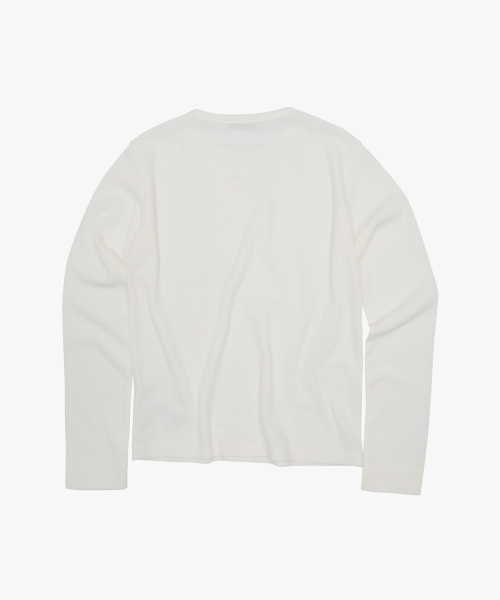 38COMEONCOMMON(38カモンコモン)の「Waffle Regular Long Sleeve (Cloud)(Tシャツ/カットソー・レディース・その他・FREE)」の2枚目の写真