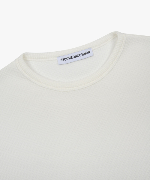 38COMEONCOMMON(38カモンコモン)の「Waffle Regular Long Sleeve (Cloud)(Tシャツ/カットソー・レディース・その他・FREE)」の3枚目の写真