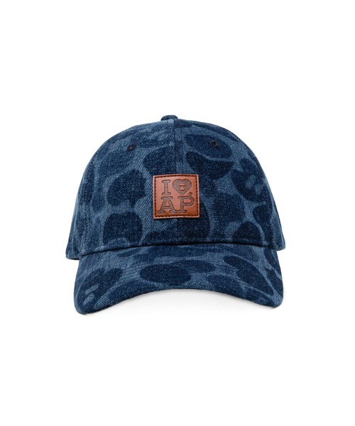 A BATHING APE(アベイシングエイプ)の「DENIM CAMO BASEBALL CAP(キャップ・レディース・インディゴブルー・FREE)」の2枚目の写真