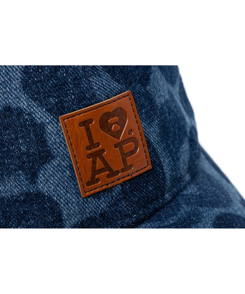 A BATHING APE(アベイシングエイプ)の「DENIM CAMO BASEBALL CAP(キャップ・レディース・インディゴブルー・FREE)」の4枚目の写真