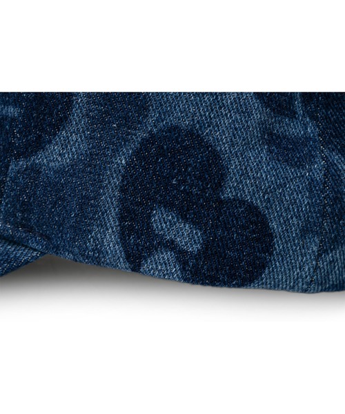 A BATHING APE(アベイシングエイプ)の「DENIM CAMO BASEBALL CAP(キャップ・レディース・インディゴブルー・FREE)」の5枚目の写真
