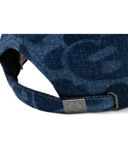 A BATHING APE(アベイシングエイプ)の「DENIM CAMO BASEBALL CAP(キャップ・レディース・インディゴブルー・FREE)」の6枚目の写真