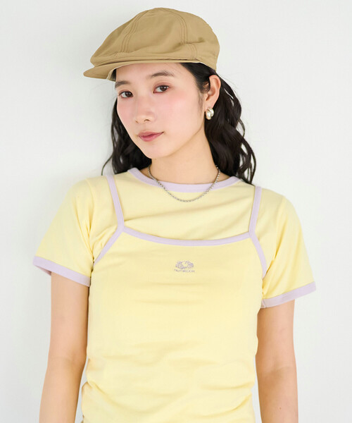 FREAK'S STORE(フリークスストア)の「FRUIT OF THE LOOM × FREAK'S STORE/フルーツオブザルーム 別注 配色リンガー 天竺Tシャツ/リンガーTシャツ(Tシャツ/カットソー・レディース・レモンイエロー/オフホワイト/ピンク系その他/ブラック・フリ-)」の10枚目の写真