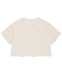 ウィメンズコンフォートストリングクロップTシャツアイボリー