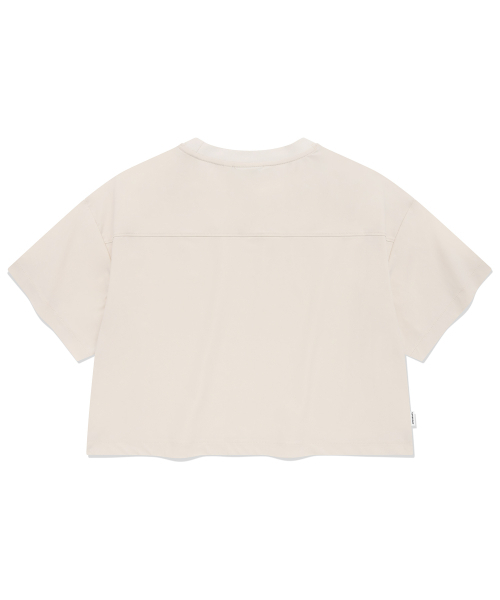 COVERNAT WOMAN（カバーナットウーマン）の「ウィメンズコンフォートストリングクロップTシャツアイボリー（Tシャツ/カットソー・レディース・その他・WS/WM）」の2枚目の写真