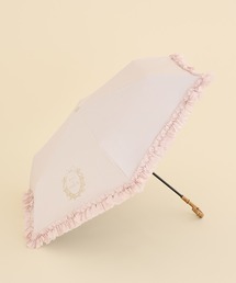 Maison de FLEUR | 遮光&UV CUT フリル折りたたみ傘(折りたたみ傘)