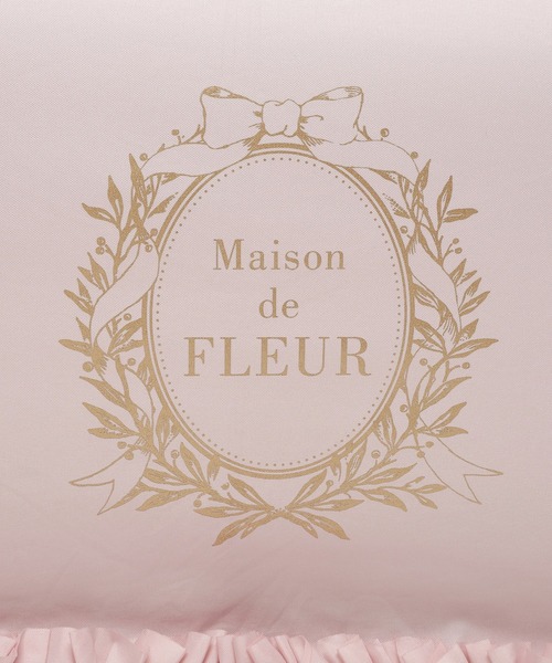Maison de FLEUR（メゾンドフルール）の「遮光&UV CUT フリル折りたたみ傘（折りたたみ傘・レディース・グレイッシュブルー/ピンク/アイボリー・FREE）」の15枚目の写真