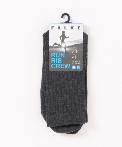Bshop（ビショップ）の「FALKE | Run Rib Crew Socks（ソックス/靴下・メンズ・ブラック/ダークグレー/ライトグレー/ホワイト・42/43/39/41）」の4枚目の写真