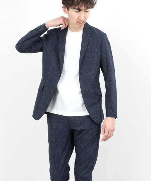 NOLLEY’S（ノーリーズ）の「《ビジカジ/セットアップ対応》COOLDOTS JK テーラードジャケット 26SS（テーラードジャケット・メンズ・ベージュ/インディゴブルー/チャコールグレー・XL/L/M/S）」の5枚目の写真