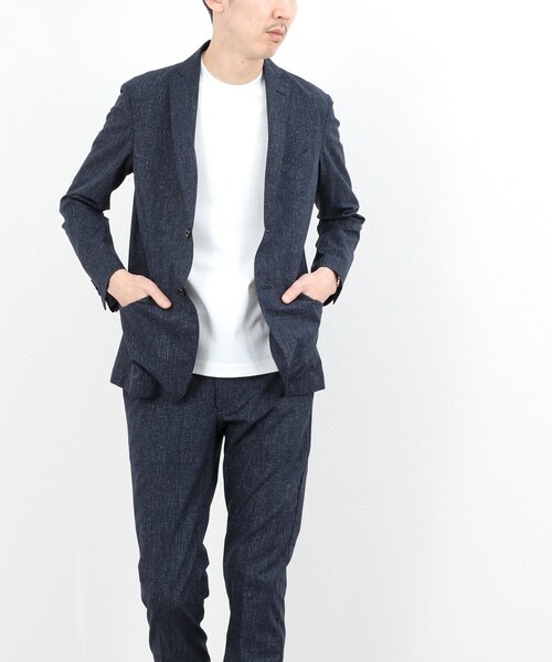 NOLLEY’S（ノーリーズ）の「《ビジカジ/セットアップ対応》COOLDOTS JK テーラードジャケット 26SS（テーラードジャケット・メンズ・ベージュ/インディゴブルー/チャコールグレー・XL/L/M/S）」の6枚目の写真