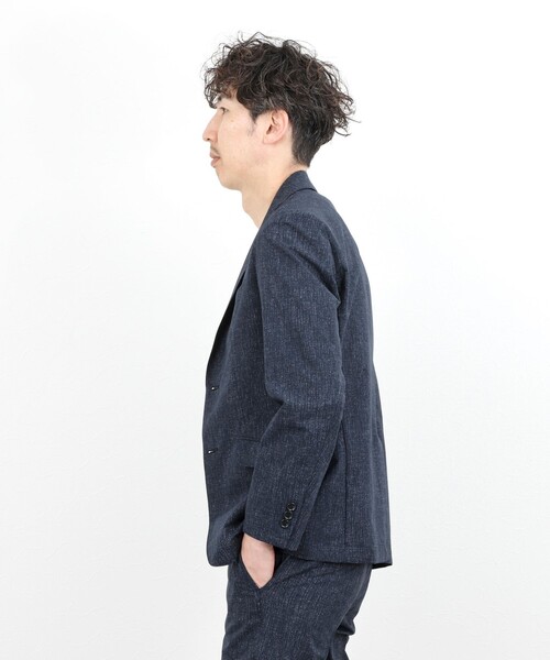 NOLLEY’S（ノーリーズ）の「《ビジカジ/セットアップ対応》COOLDOTS JK テーラードジャケット 26SS（テーラードジャケット・メンズ・ベージュ/インディゴブルー/チャコールグレー・XL/L/M/S）」の9枚目の写真