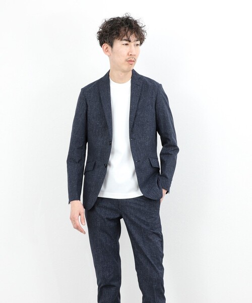 NOLLEY’S（ノーリーズ）の「《ビジカジ/セットアップ対応》COOLDOTS JK テーラードジャケット 26SS（テーラードジャケット・メンズ・ベージュ/インディゴブルー/チャコールグレー・XL/L/M/S）」の11枚目の写真