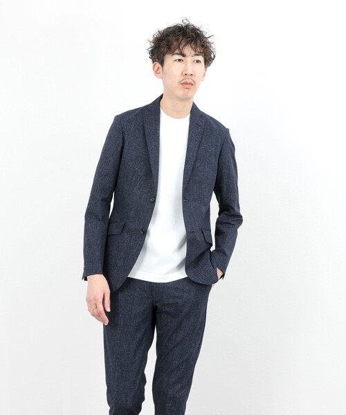 NOLLEY’S（ノーリーズ）の「《ビジカジ/セットアップ対応》COOLDOTS JK テーラードジャケット 26SS（テーラードジャケット・メンズ・ベージュ/インディゴブルー/チャコールグレー・XL/L/M/S）」の12枚目の写真