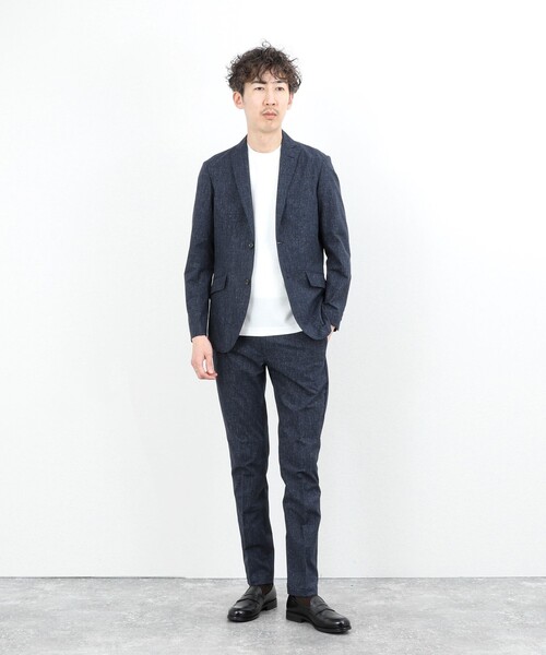 NOLLEY’S（ノーリーズ）の「《ビジカジ/セットアップ対応》COOLDOTS JK テーラードジャケット 26SS（テーラードジャケット・メンズ・ベージュ/インディゴブルー/チャコールグレー・XL/L/M/S）」の14枚目の写真