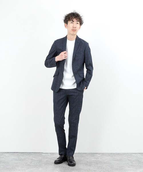 NOLLEY’S（ノーリーズ）の「《ビジカジ/セットアップ対応》COOLDOTS JK テーラードジャケット 26SS（テーラードジャケット・メンズ・ベージュ/インディゴブルー/チャコールグレー・XL/L/M/S）」の15枚目の写真