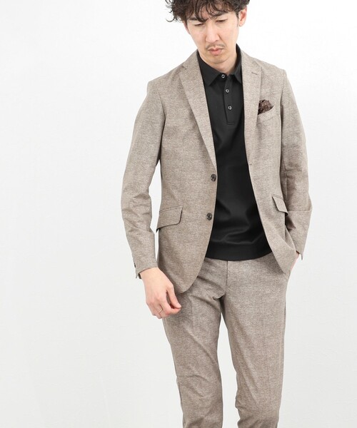 NOLLEY’S（ノーリーズ）の「《ビジカジ/セットアップ対応》COOLDOTS JK テーラードジャケット 26SS（テーラードジャケット・メンズ・ベージュ/インディゴブルー/チャコールグレー・XL/L/M/S）」の20枚目の写真