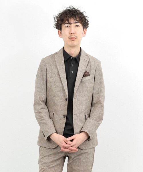 NOLLEY’S（ノーリーズ）の「《ビジカジ/セットアップ対応》COOLDOTS JK テーラードジャケット 26SS（テーラードジャケット・メンズ・ベージュ/インディゴブルー/チャコールグレー・XL/L/M/S）」の21枚目の写真