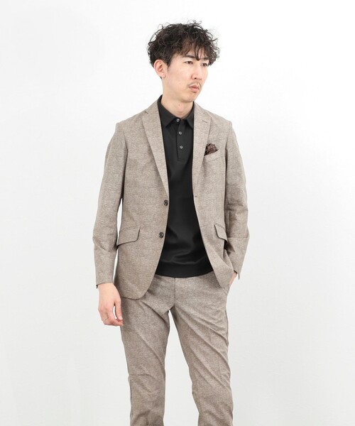 NOLLEY’S(ノーリーズ)の「《ビジカジ/セットアップ対応》COOLDOTS JK/クールドッツ テーラードジャケット 26SS(テーラードジャケット・メンズ・ベージュ/インディゴブルー/チャコールグレー/グレー系その他/ブルー系その他・XL/L/M/S)」の14枚目の写真