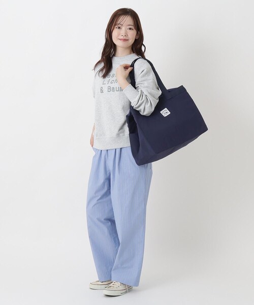 one'sterrace(ワンズテラス)の「【ワンズテラスオリジナル】LTIE 保冷ショッピングバッグ(エコバッグ/サブバッグ・レディース・パープル系2/ネイビー系5/グレー系4・99)」の9枚目の写真